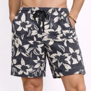 Robert Graham Charcoal and White Floral Shorts